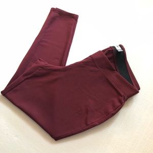 Old Navy Solid Maroon Berry Leggings XL Petite